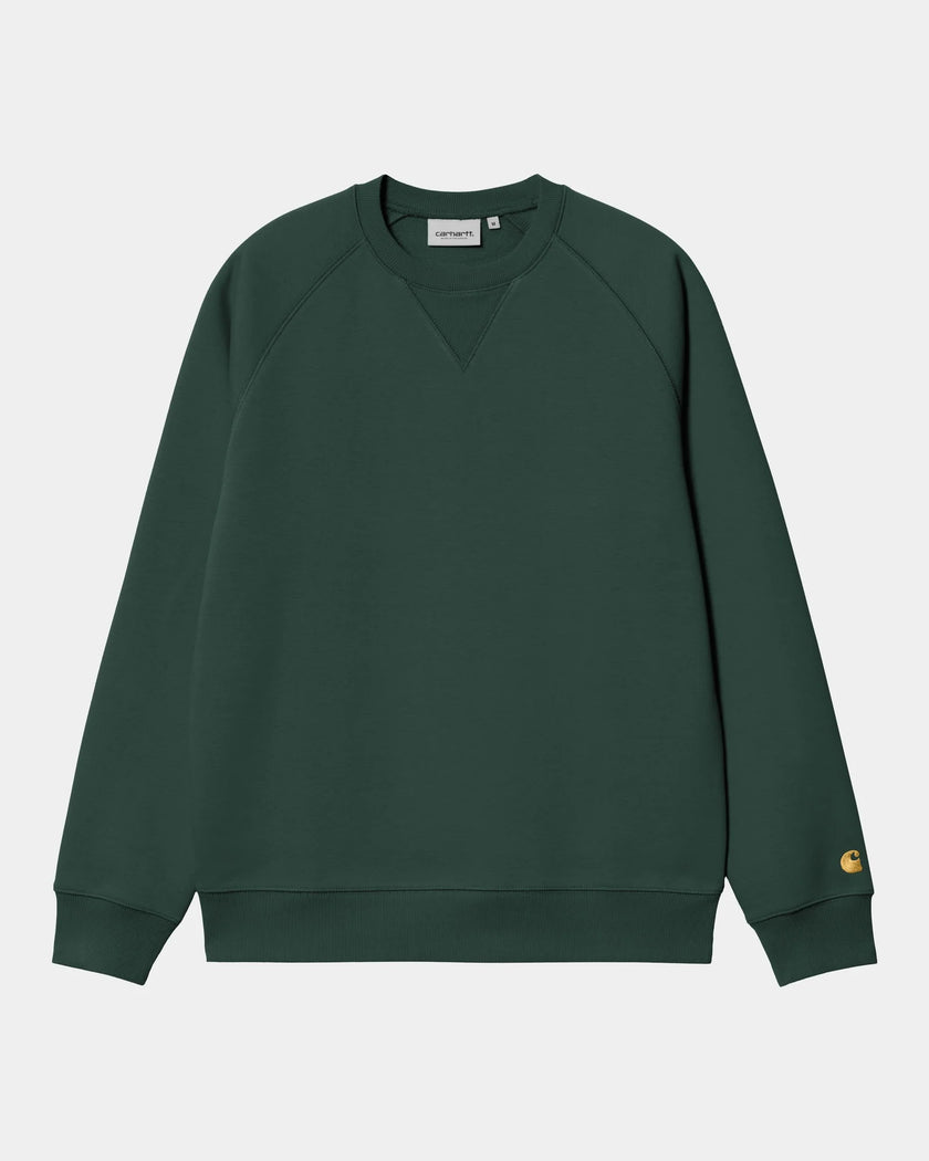 Carhartt WIP Chase Sweat Discovery Green/Gold