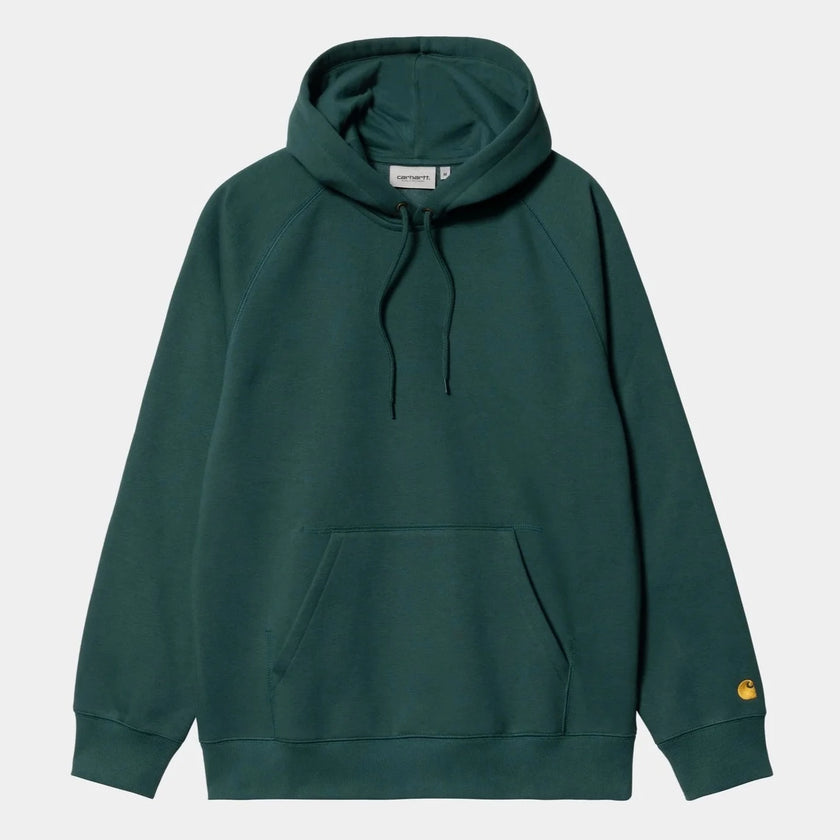 Carhartt WIP Hooded Chase Sweat Botanic/Gold