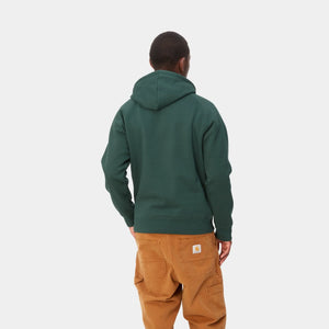 Carhartt WIP Hooded Chase Sweat Discovery Green/Gold