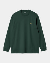 Load image into Gallery viewer, Carhartt WIP L/S Chase T-Shirt Discovery Green/Gold
