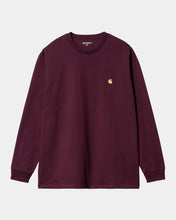 Load image into Gallery viewer, Carhartt WIP L/S Chase T-Shirt Amarone/Gold
