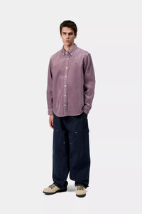 Carhartt WIP L/S Madison Cord Shirt Phlox