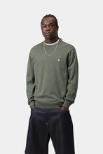 Load image into Gallery viewer, Carhartt WIP Madison Sweater Velvet Green / White
