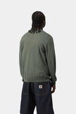 Carhartt WIP Madison Sweater Velvet Green / White