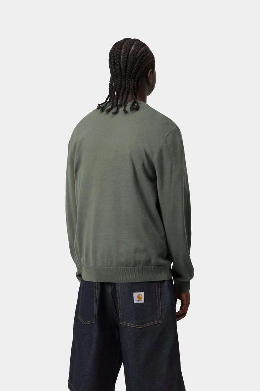 Carhartt WIP Madison Sweater Velvet Green / White