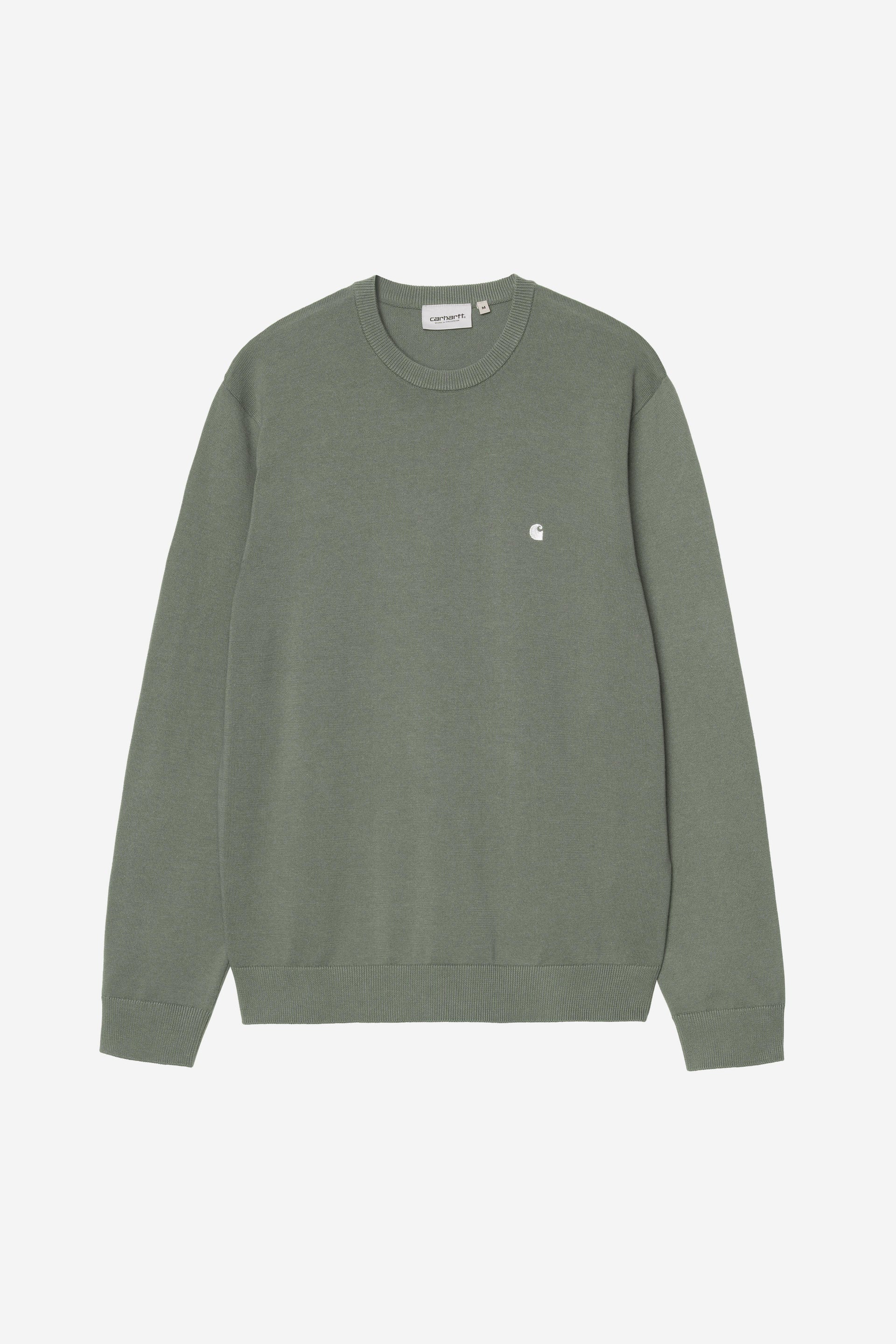Carhartt WIP Madison Sweater Velvet Green / White