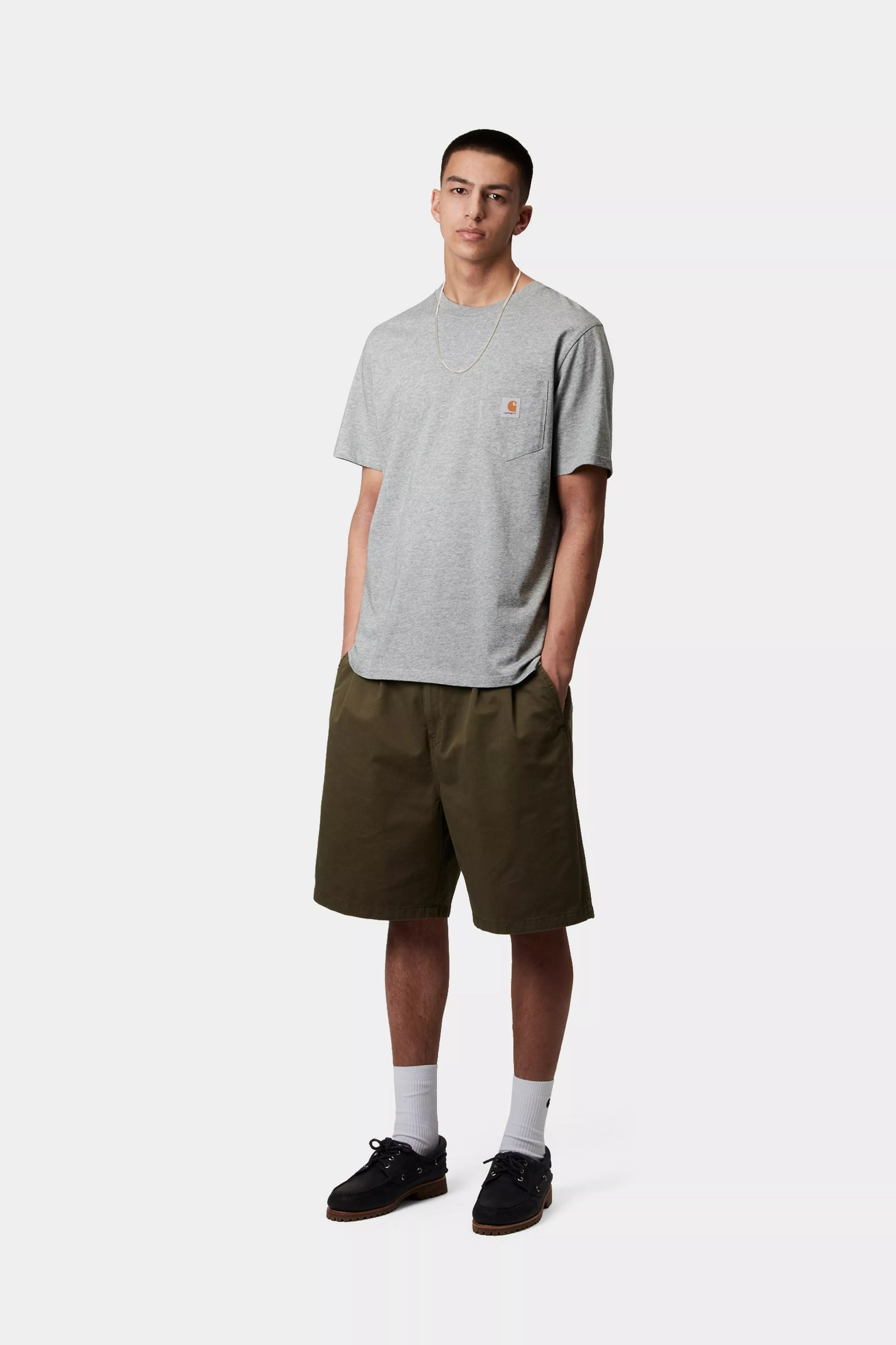 Carhartt WIP S/S Pocket T-Shirt Grey Heather