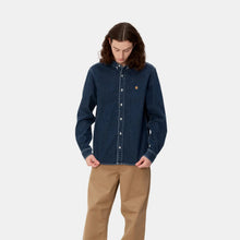 Load image into Gallery viewer, Carhartt WIP Weldon Shirt Blue Stone Wash
