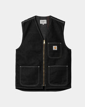 Load image into Gallery viewer, Carhartt WIP Chore Vest Black/Black One Wash
