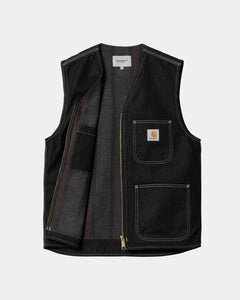 Carhartt WIP Chore Vest Black/Black One Wash