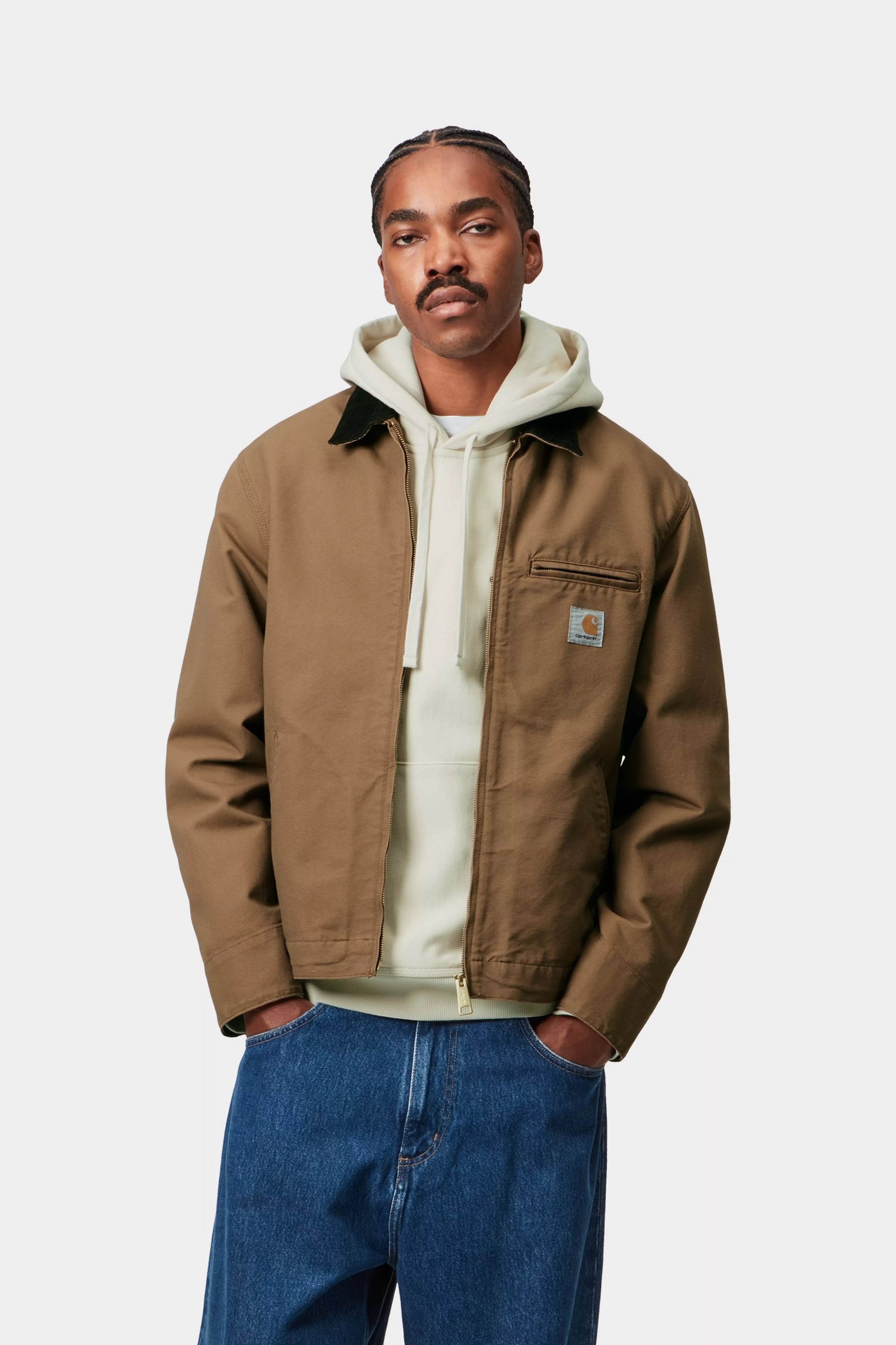 Carhartt WIP Detroit Jacket Hamilton Brown / Tobacco rinsed