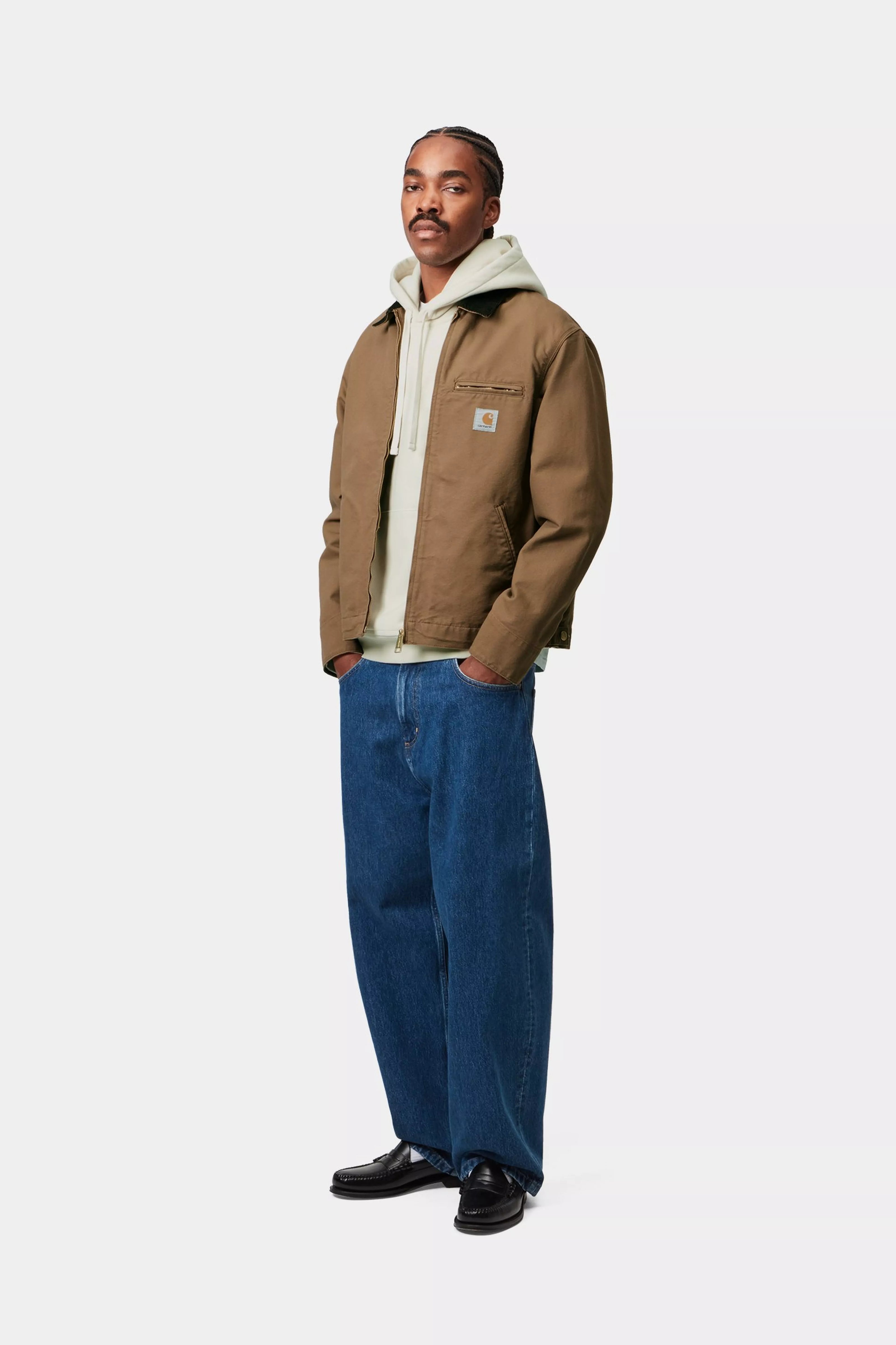Carhartt WIP Detroit Jacket Hamilton Brown / Tobacco rinsed