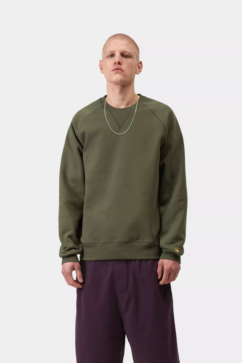 Carhartt WIP Chase Sweat Leaf / Gold