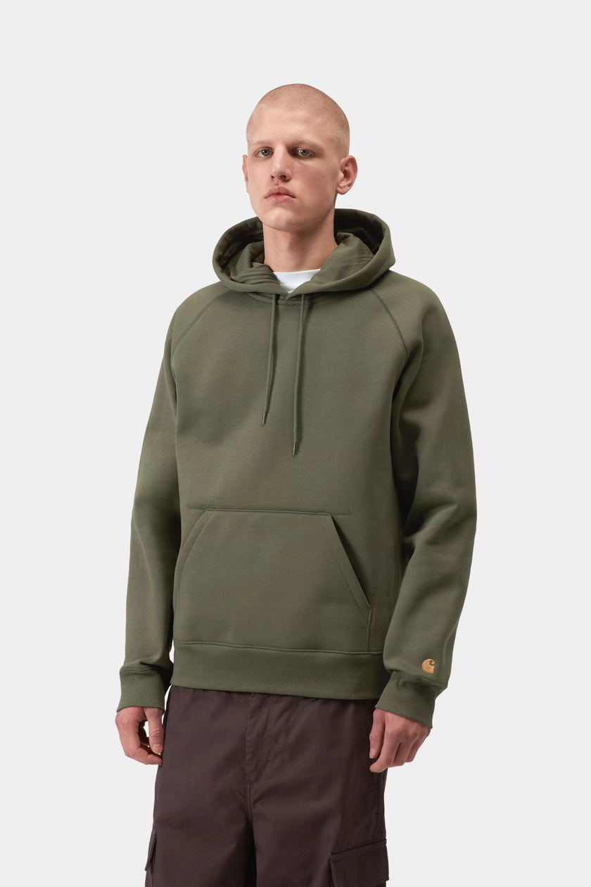 Carhartt WIP Hooded Chase Sweat Leaf / Gold