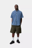 Carhartt WIP S/S Lucas Shirt Blue stone washed