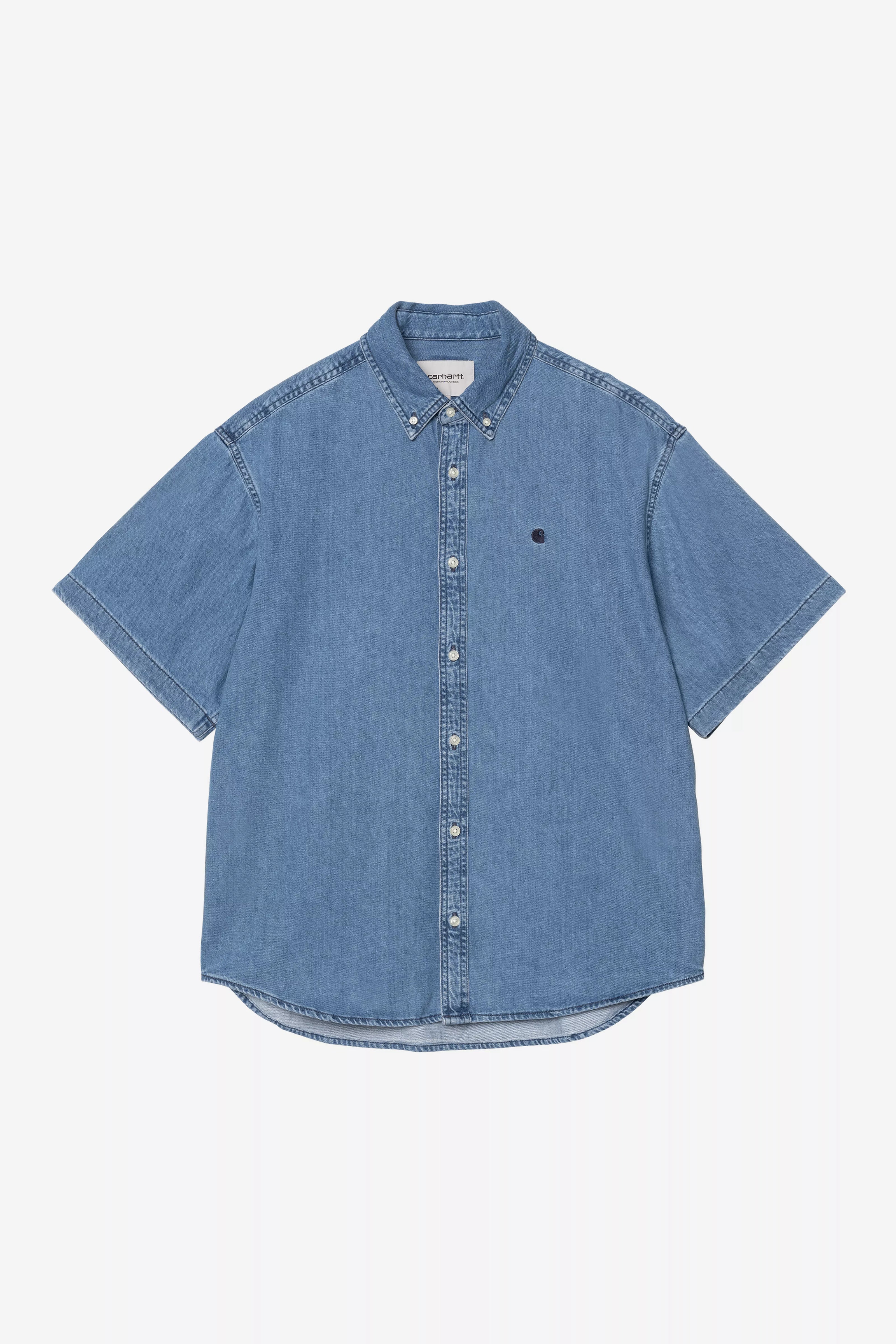 Carhartt WIP S/S Lucas Shirt Blue stone washed