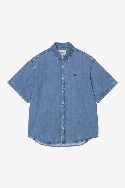 Carhartt WIP S/S Lucas Shirt Blue stone washed