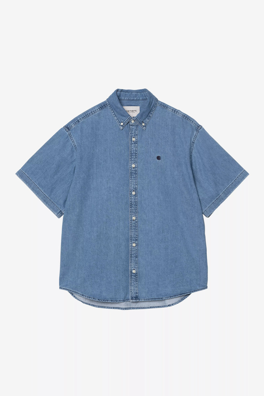 Carhartt WIP S/S Lucas Shirt Blue stone washed