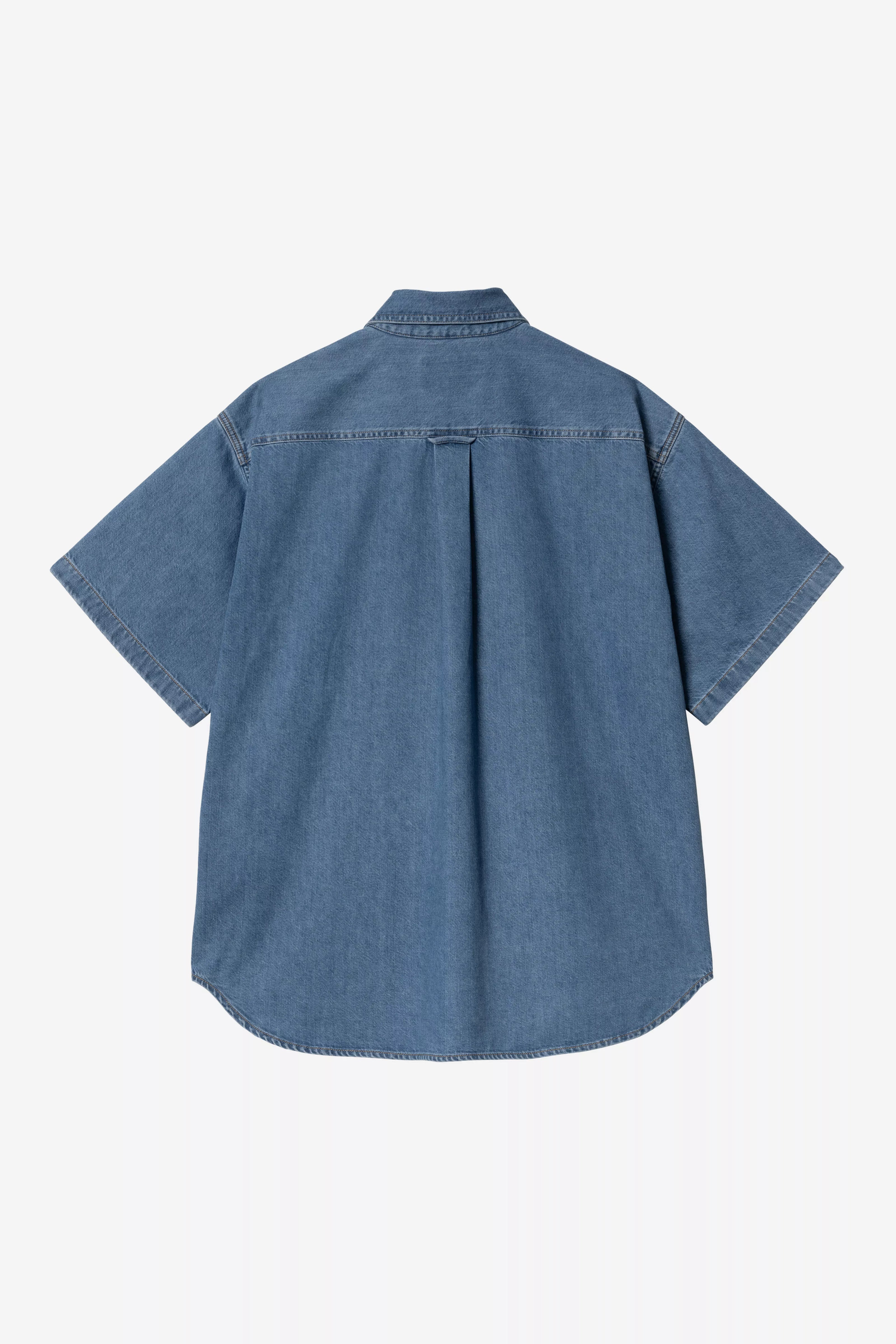 Carhartt WIP S/S Lucas Shirt Blue stone washed