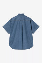 Load image into Gallery viewer, Carhartt WIP S/S Lucas Shirt Blue stone washed
