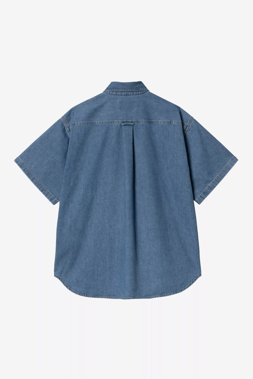 Carhartt WIP S/S Lucas Shirt Blue stone washed
