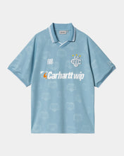 Load image into Gallery viewer, Carhartt WIP S/S Hartt&#39;s Football T-Shirt Heart Train Jacquard Bluebird
