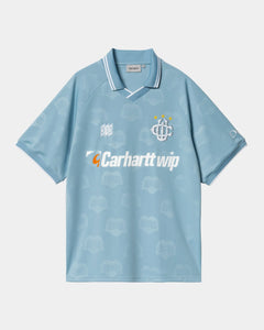 Carhartt WIP S/S Hartt's Football T-Shirt Heart Train Jacquard Bluebird