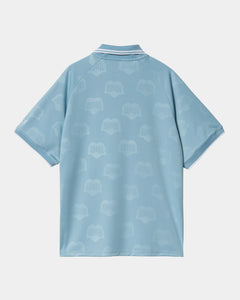 Carhartt WIP S/S Hartt's Football T-Shirt Heart Train Jacquard Bluebird