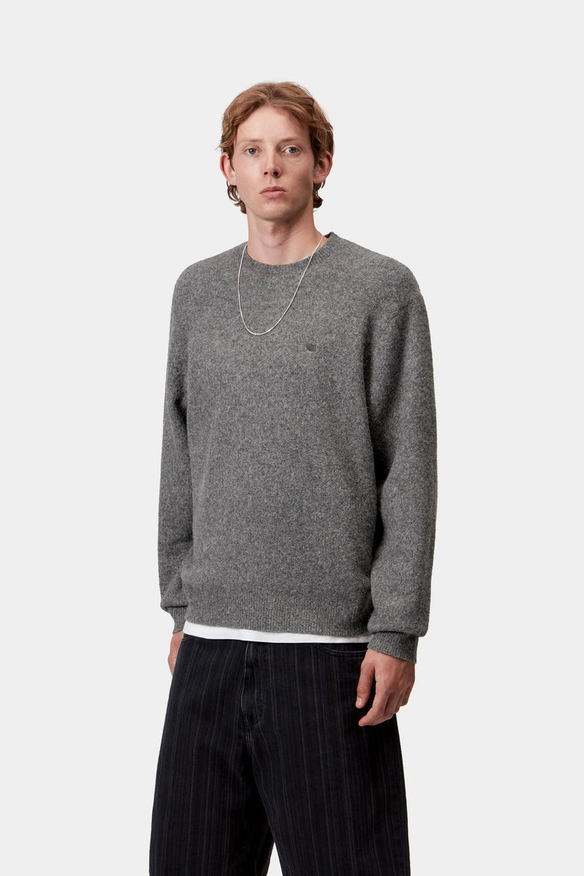 Carhartt WIP Curtis Sweater Tangled Graphite