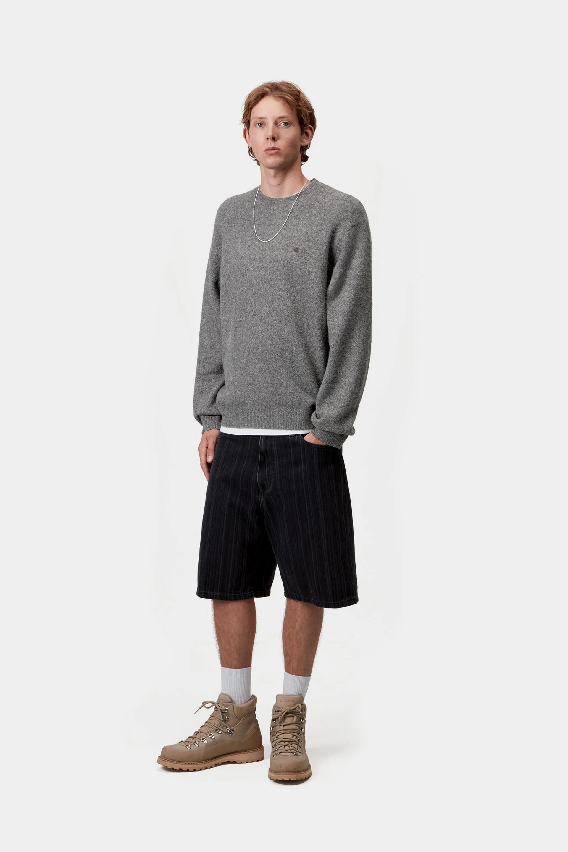 Carhartt WIP Curtis Sweater Tangled Graphite