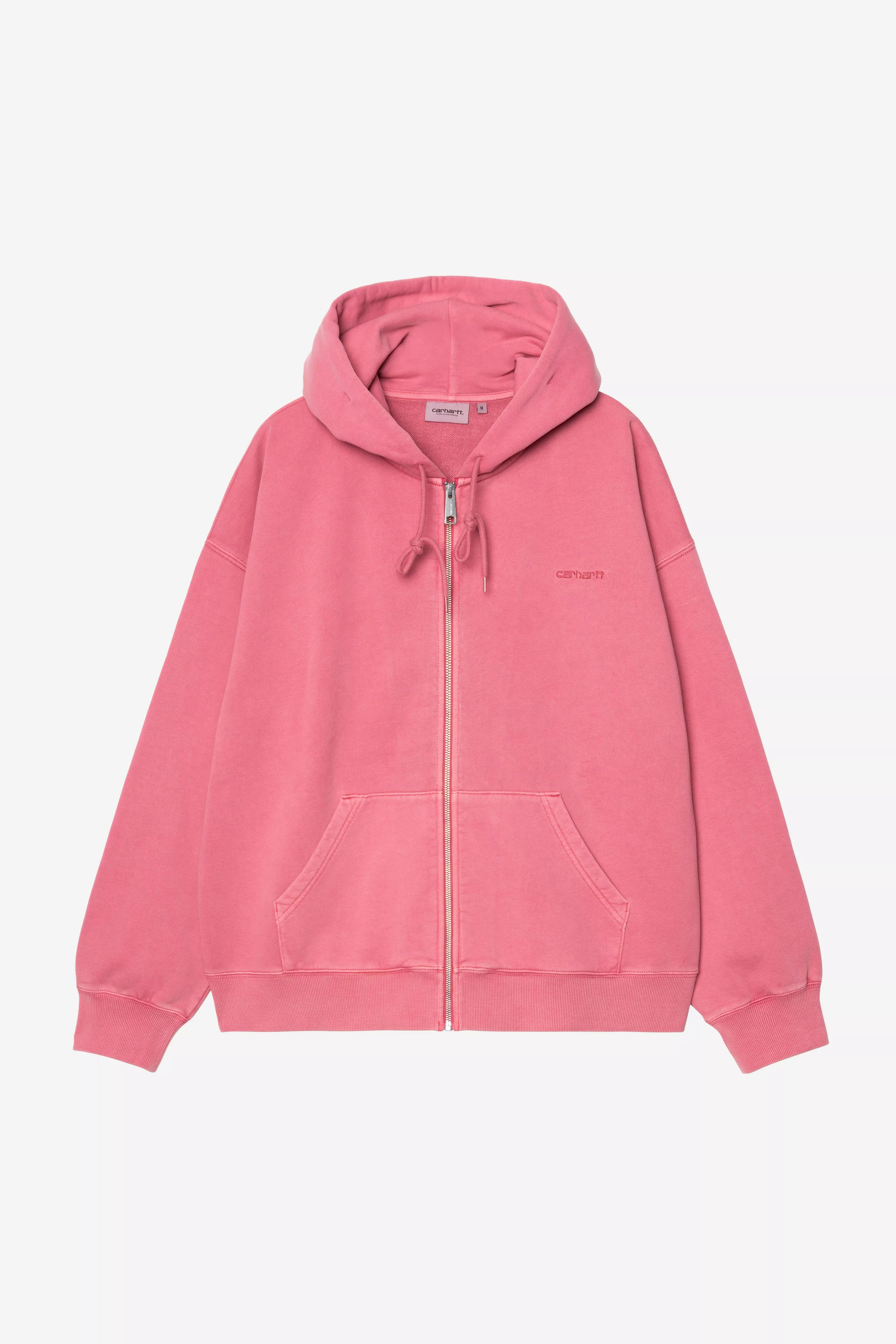 Carhartt WIP Hooded Benton Sweat Jacket Primrose garment dyed