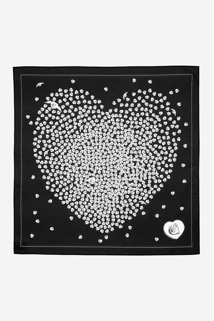 Carhartt WIP Heart to Hartt Bandana Black