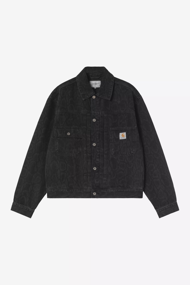 Carhartt WIP Belmar Jacket Camo Black stone wash