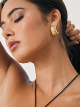 Load image into Gallery viewer, Lustre &amp; Sage Indira Gold Plated Earrings
