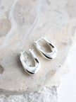Lustre & Sage Lea Wavy Earrings Sterling Silver Plated