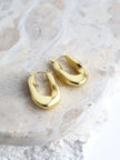 Lustre & Sage Lea Wavy Earrings 18k Gold Plated