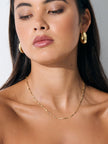 Lustre & Sage Lea Wavy Earrings 18k Gold Plated