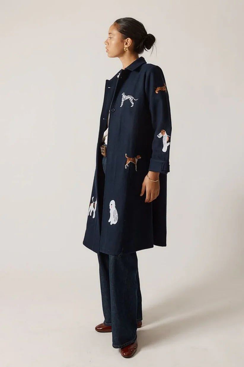 Rubyyaya Haute Dog Trench Navy