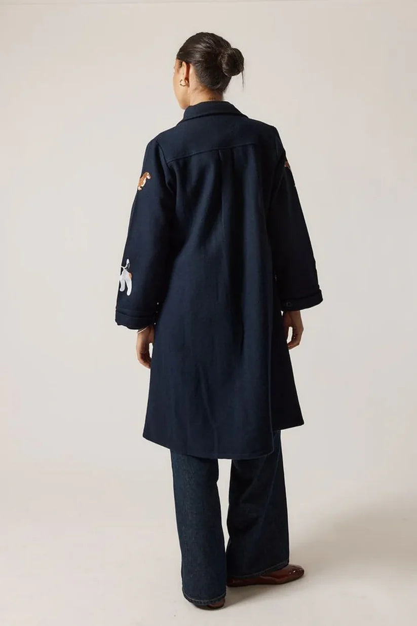 Rubyyaya Haute Dog Trench Navy
