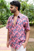 Cochin Blue S/S Pink Waves Shirt