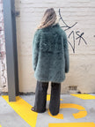 Cinnamon Creations KRE1176 Faux Fur Coat Dark Green