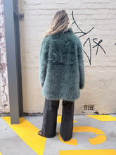 Load image into Gallery viewer, Cinnamon Creations KRE1176 Faux Fur Coat Dark Green
