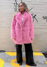 Load image into Gallery viewer, Cinnamon Creations KRE1176 Faux Fur Jacket Fuschia
