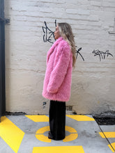 Load image into Gallery viewer, Cinnamon Creations KRE1176 Faux Fur Jacket Fuschia
