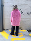 Cinnamon Creations KRE1176 Faux Fur Jacket Fuschia
