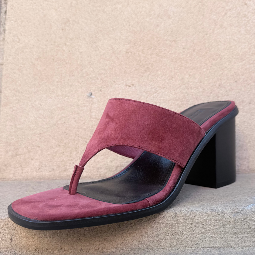Mollini Neomi Heel Sandals Earth/ Black Suede