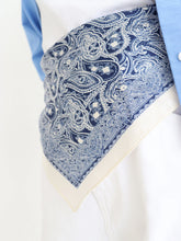 Load image into Gallery viewer, Angels Whisper Indie Paisley Bandana Scarf Blue
