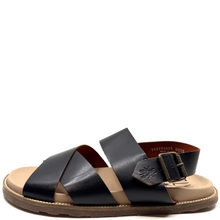 Load image into Gallery viewer, Fly London Molf Leather Sandals Java Black
