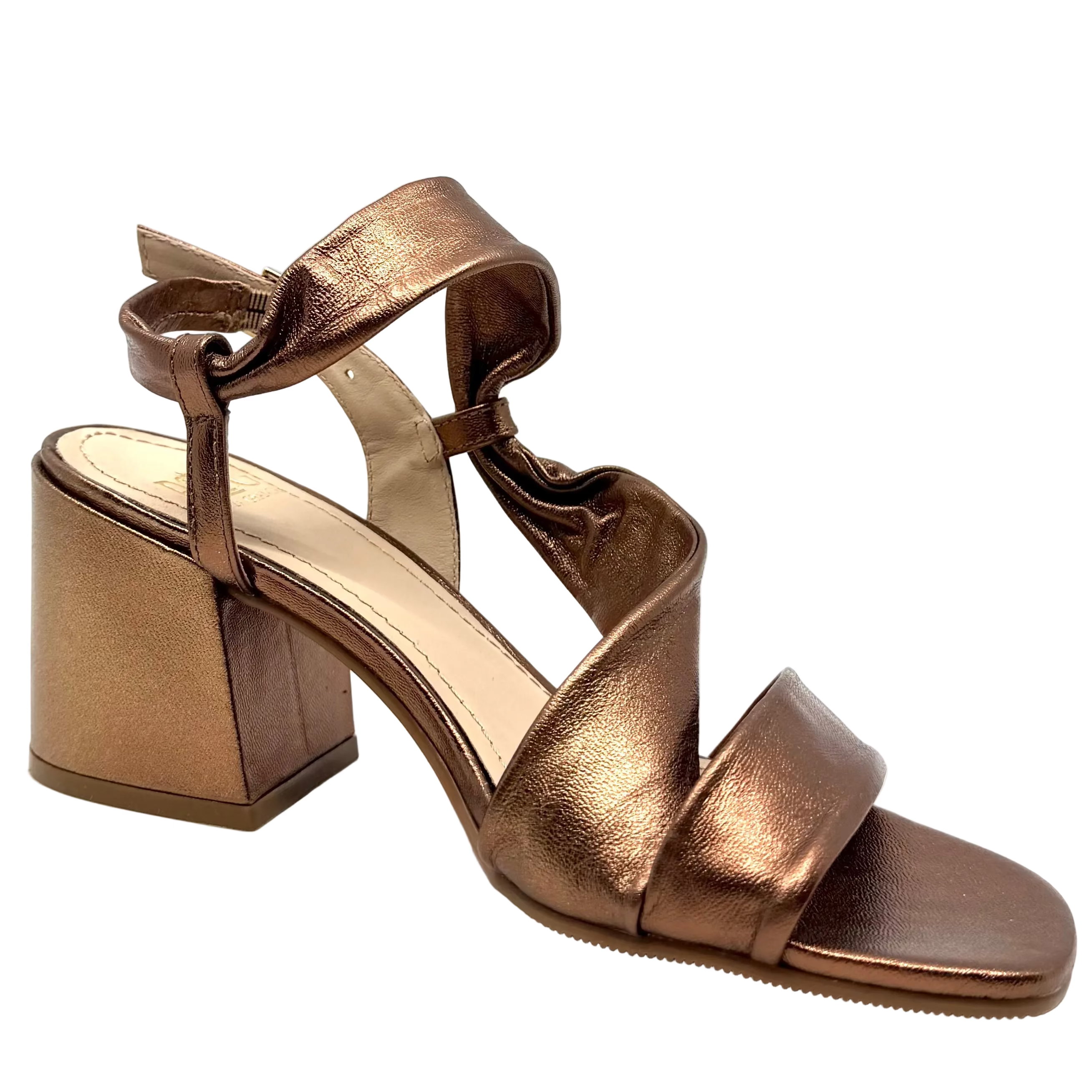 Piazza Grande Block Sandals Lumina Soft Bronze