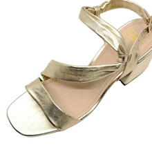 Load image into Gallery viewer, Piazza Grande Block Sandals Lumina Soft Light Gold
